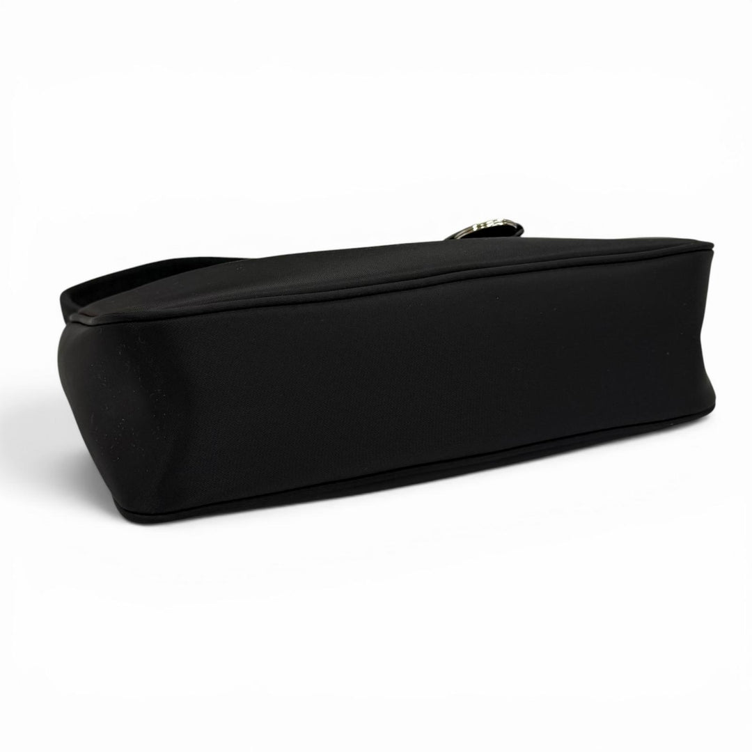 Excellent PRADA Shoulder Bag Re-Edition 2000 Re-Nylon mini bag black 1NE515