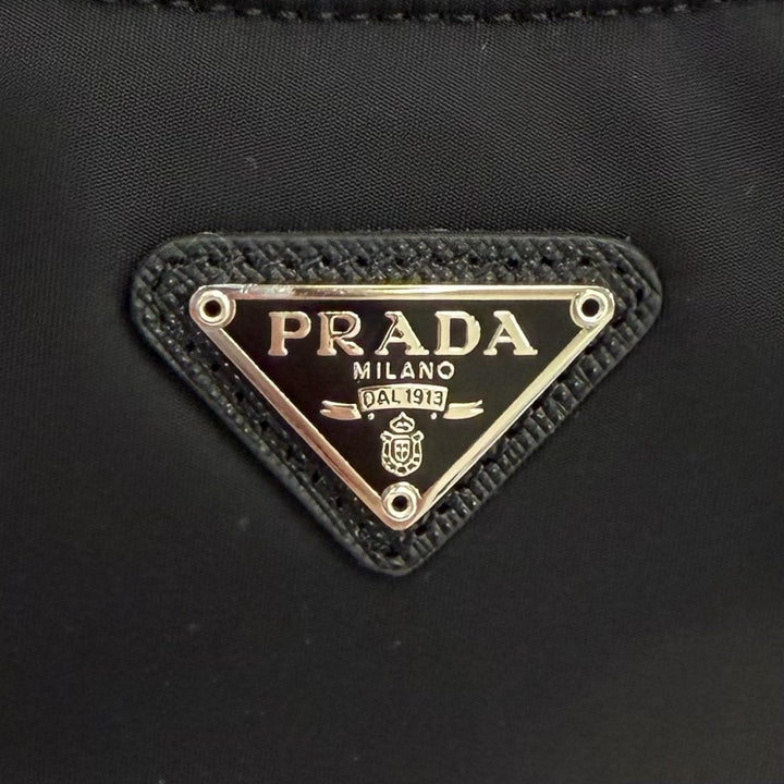 Excellent PRADA Shoulder Bag Re-Edition 2000 Re-Nylon mini bag black 1NE515