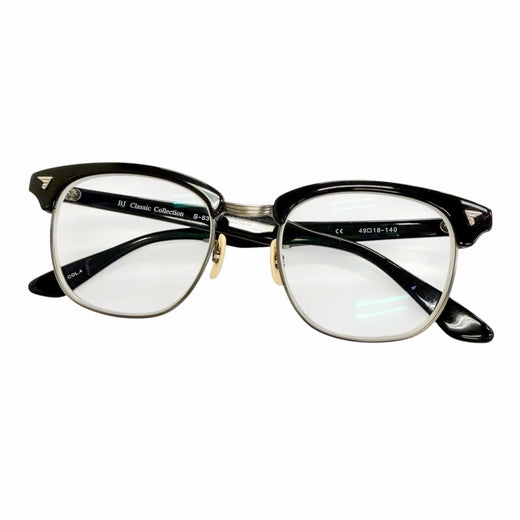 Very Good BJ CLASSIC COLLECTION Glasses SIRMONT blow black mens S-831