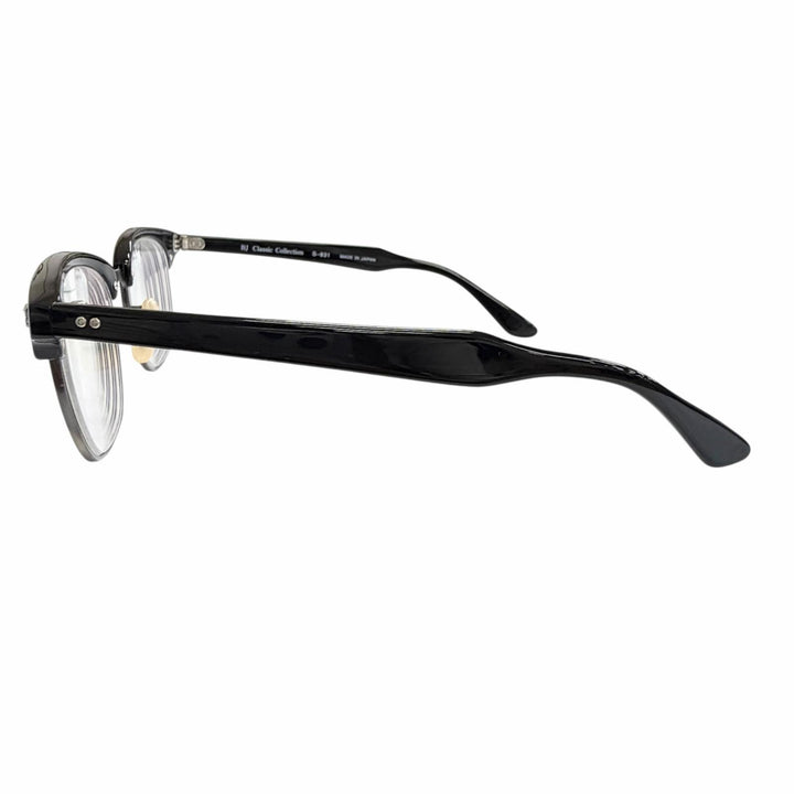 Very Good BJ CLASSIC COLLECTION Glasses SIRMONT blow black mens S-831