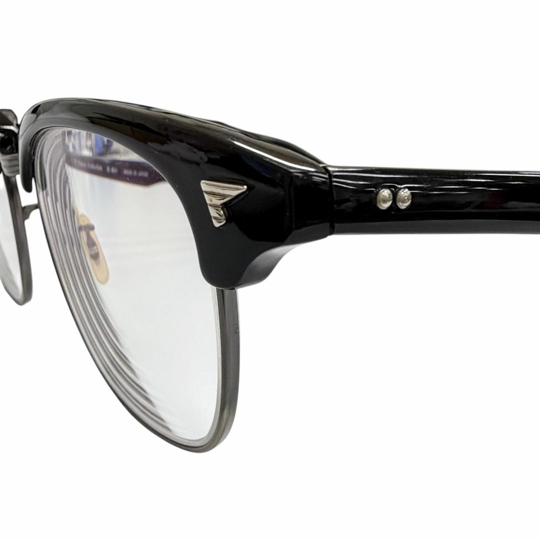 Very Good BJ CLASSIC COLLECTION Glasses SIRMONT blow black mens S-831