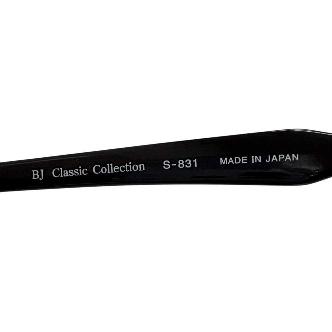 Very Good BJ CLASSIC COLLECTION Glasses SIRMONT blow black mens S-831