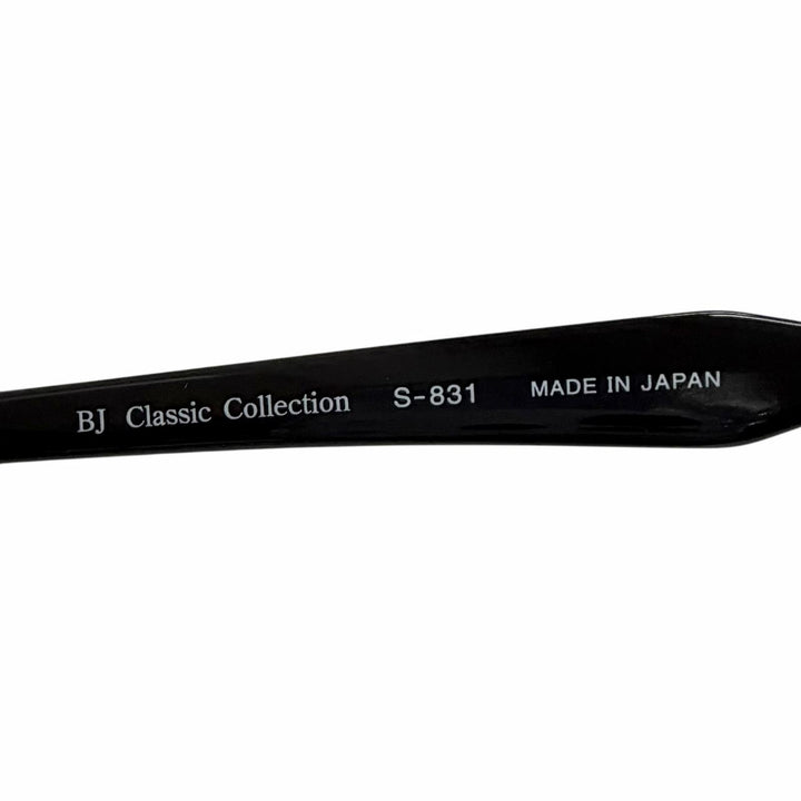 Very Good BJ CLASSIC COLLECTION Glasses SIRMONT blow black mens S-831