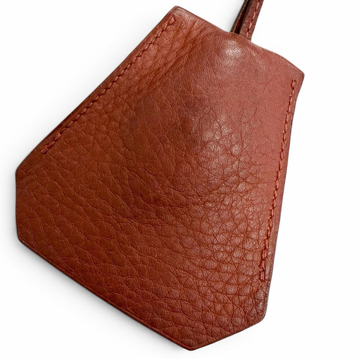 Very Good HERMES Necklace Margiela-era Clochette leather mens