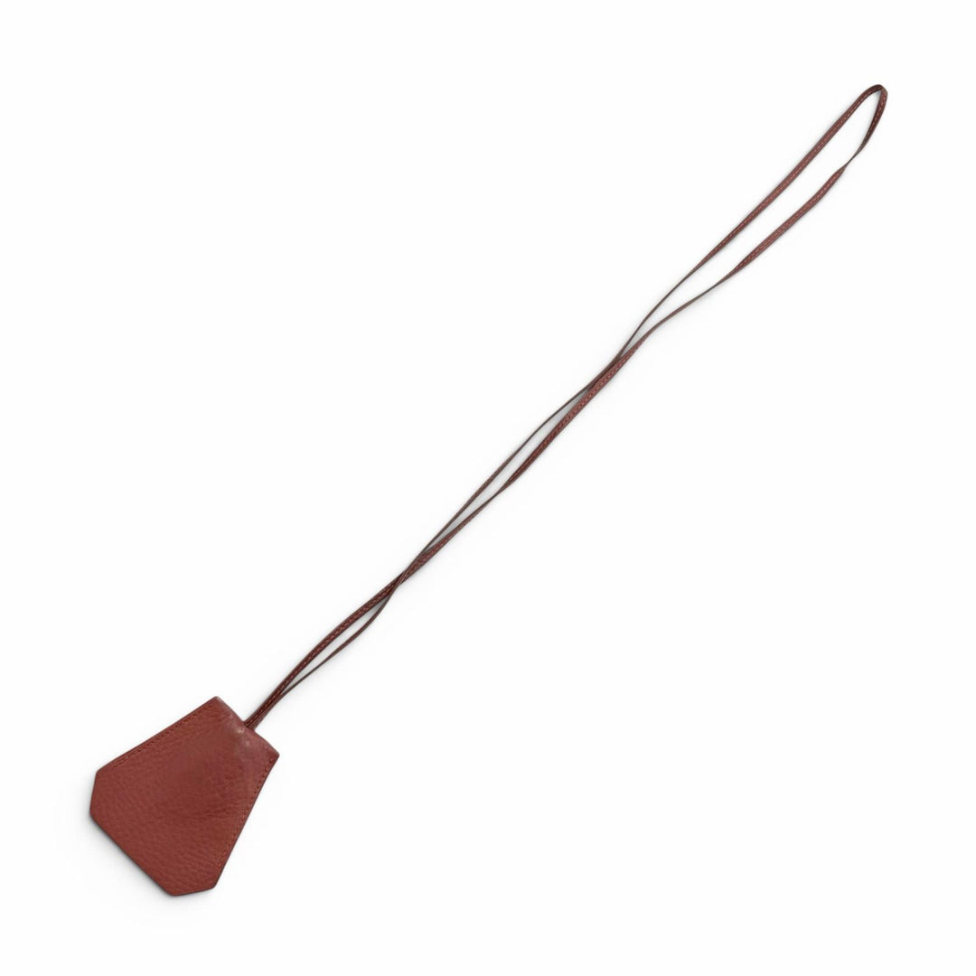Very Good HERMES Necklace Margiela-era Clochette leather mens