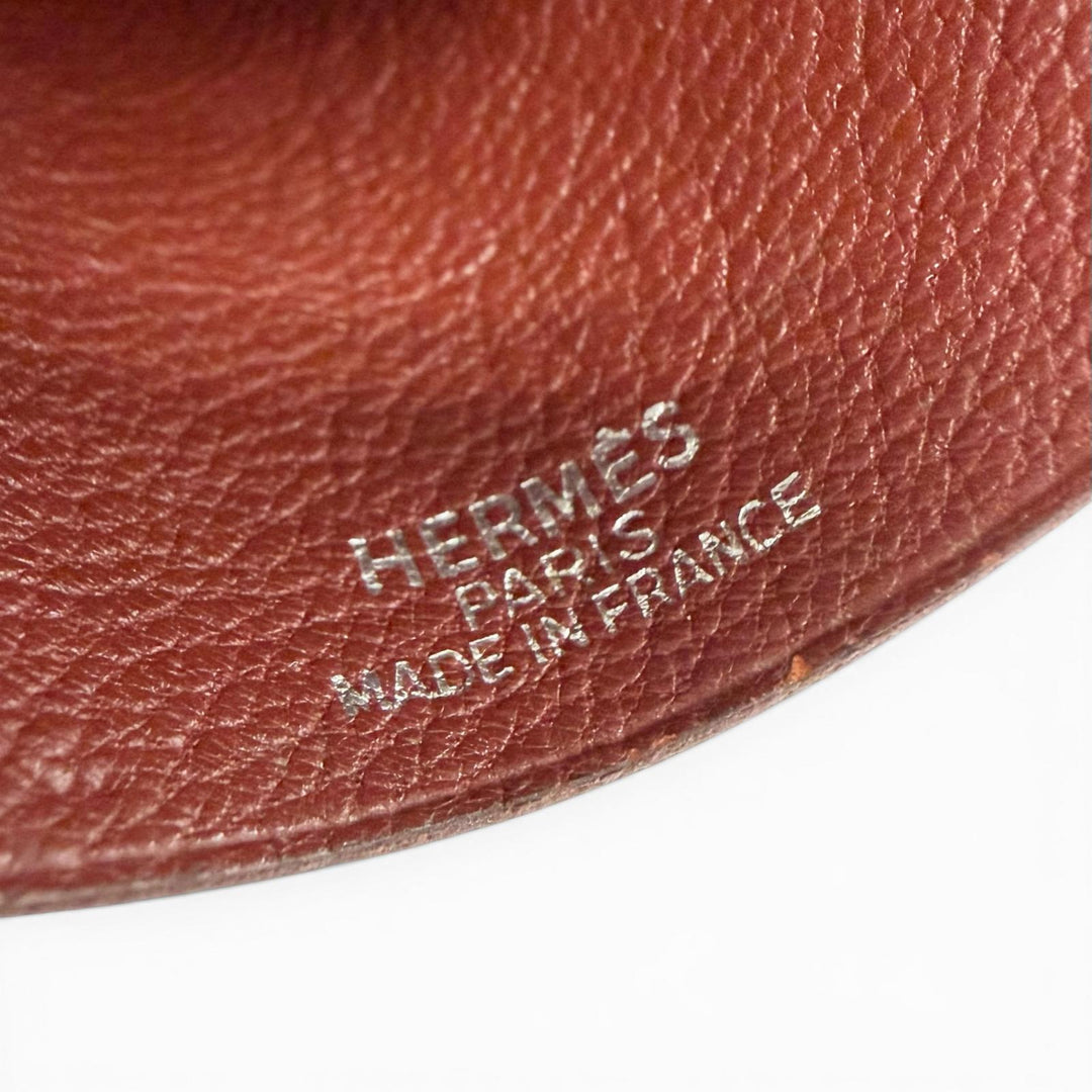 Very Good HERMES Necklace Margiela-era Clochette leather mens
