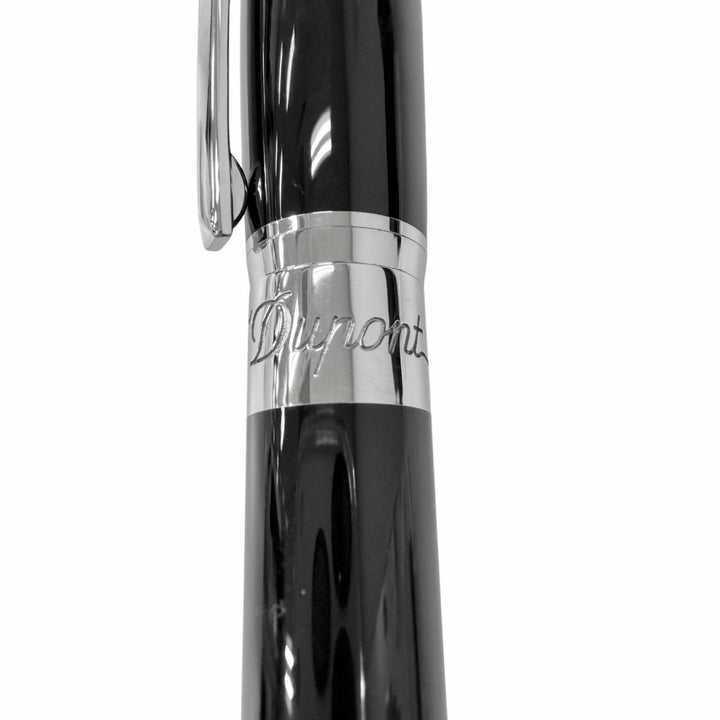 Excellent Dupont fountain pen Logo cap style black 14K mens