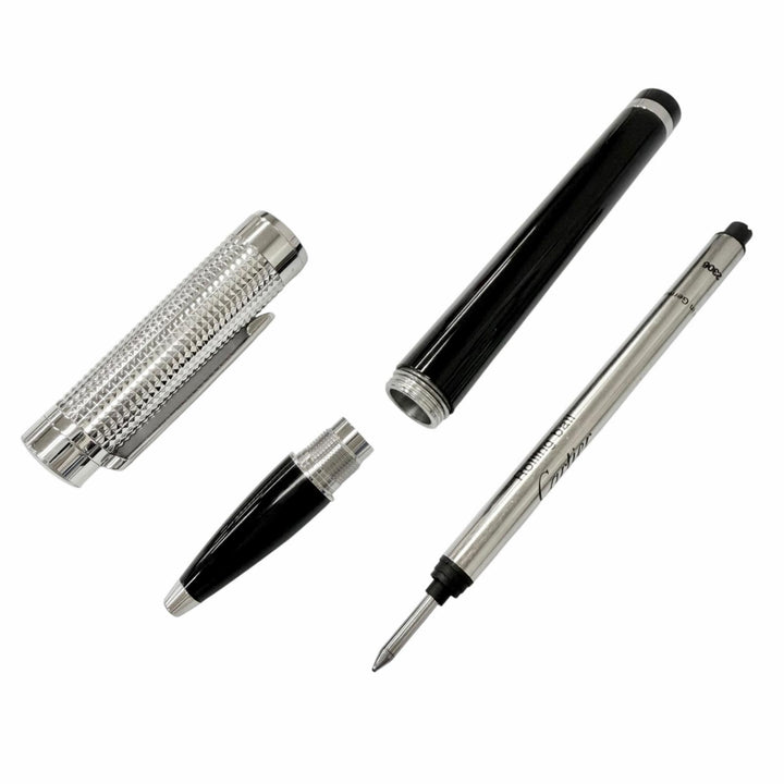 Great Cartier Ballpoint pen Pasha de Cartier Diamond Head black mens ST220009