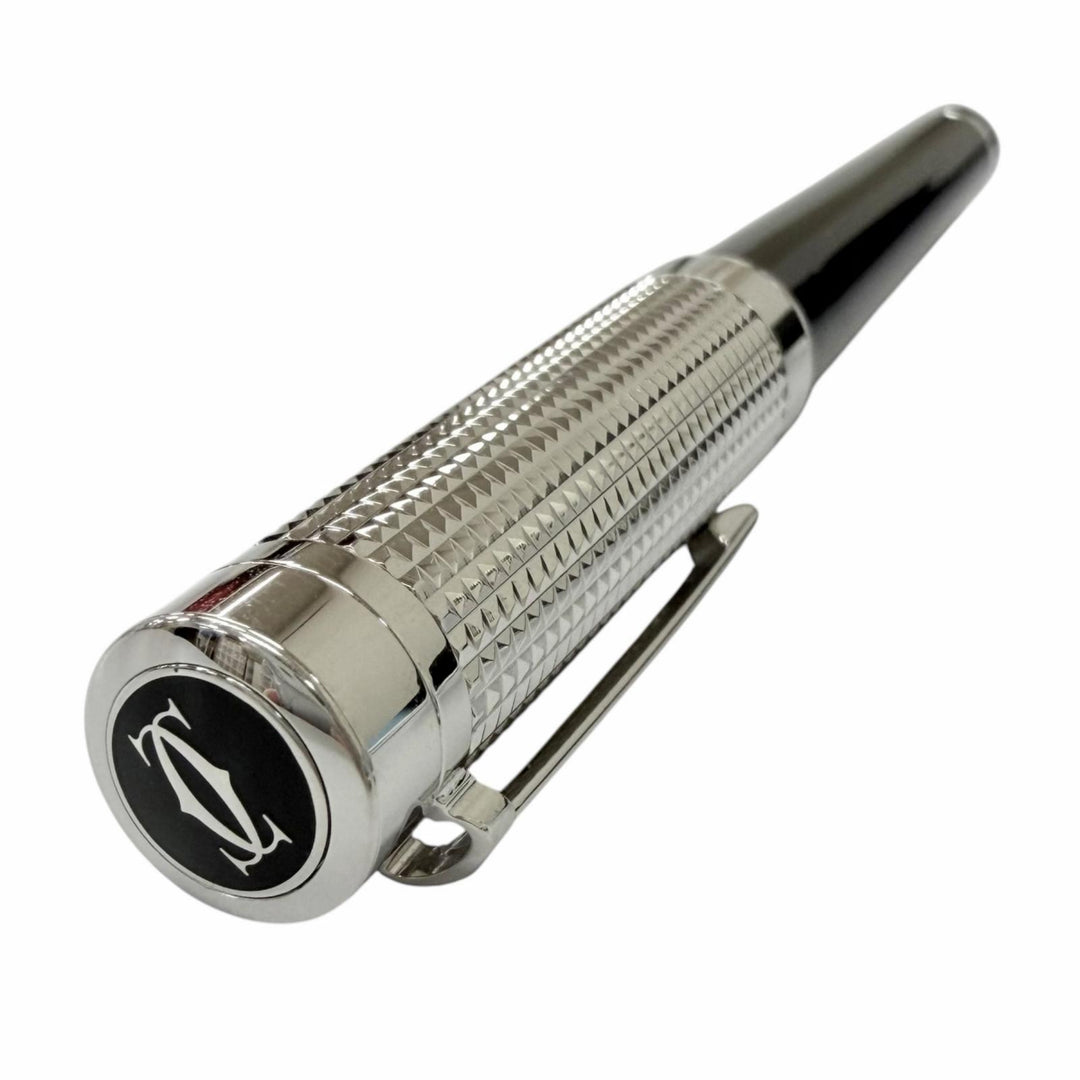 Great Cartier Ballpoint pen Pasha de Cartier Diamond Head black mens ST220009