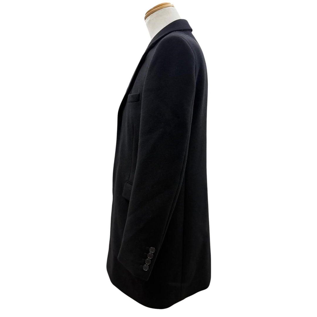Excellent SAINT LAURENT PARIS coat Figurine tailoring black cashmere 50 631672
