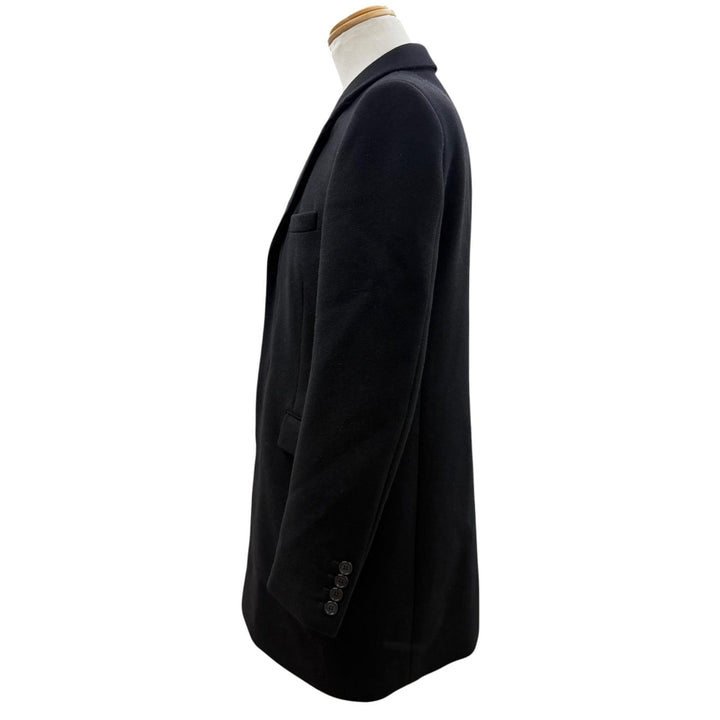 Excellent SAINT LAURENT PARIS coat Figurine tailoring black cashmere 50 631672