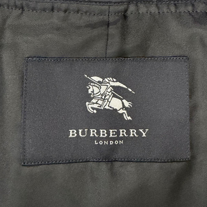 Great BURBERRY LONDON coat Nova check pattern liner Navy