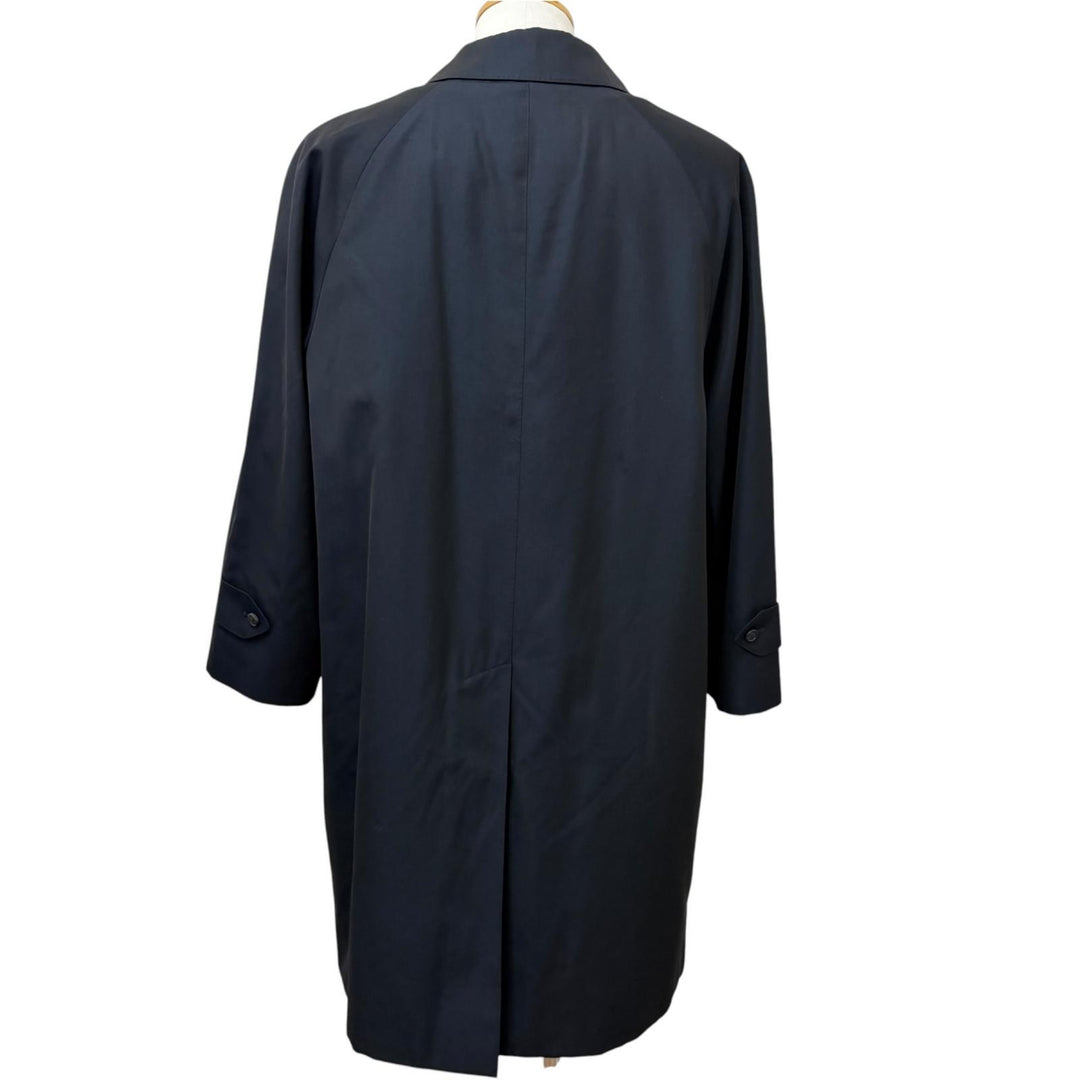 Great BURBERRY LONDON coat Nova check pattern liner Navy