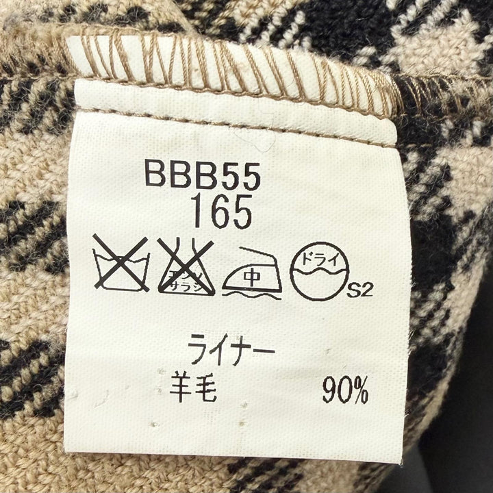Great BURBERRY LONDON coat Nova check pattern liner Navy
