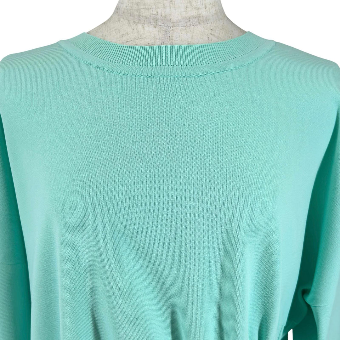 Pristine ISSEY MIYAKE T-shirt LIGHT KNIT Short Sleeve Mint green IM41KN778