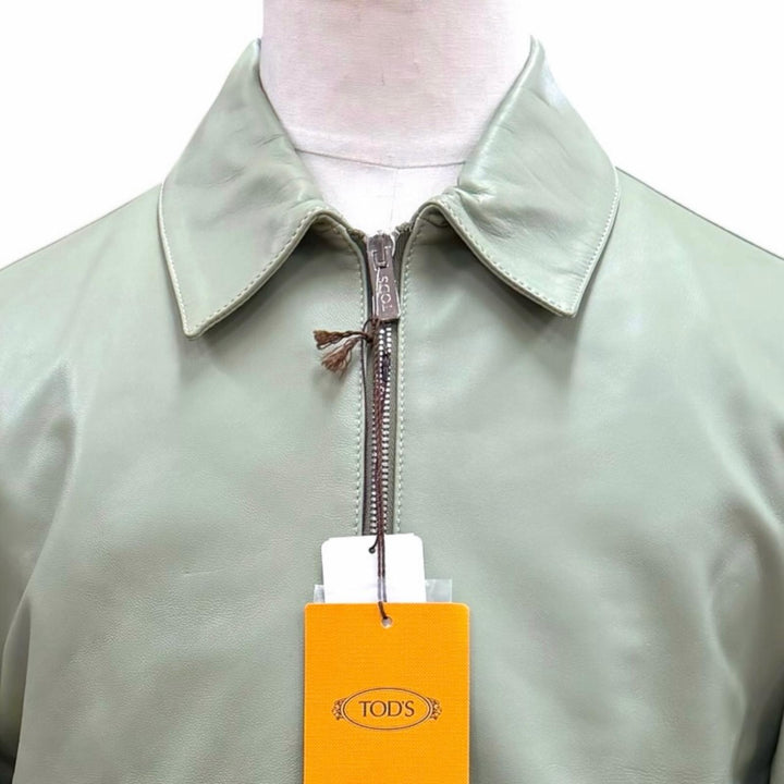 Pristine TODS leather jacket khaki Sheep leather mens M X1M12480200
