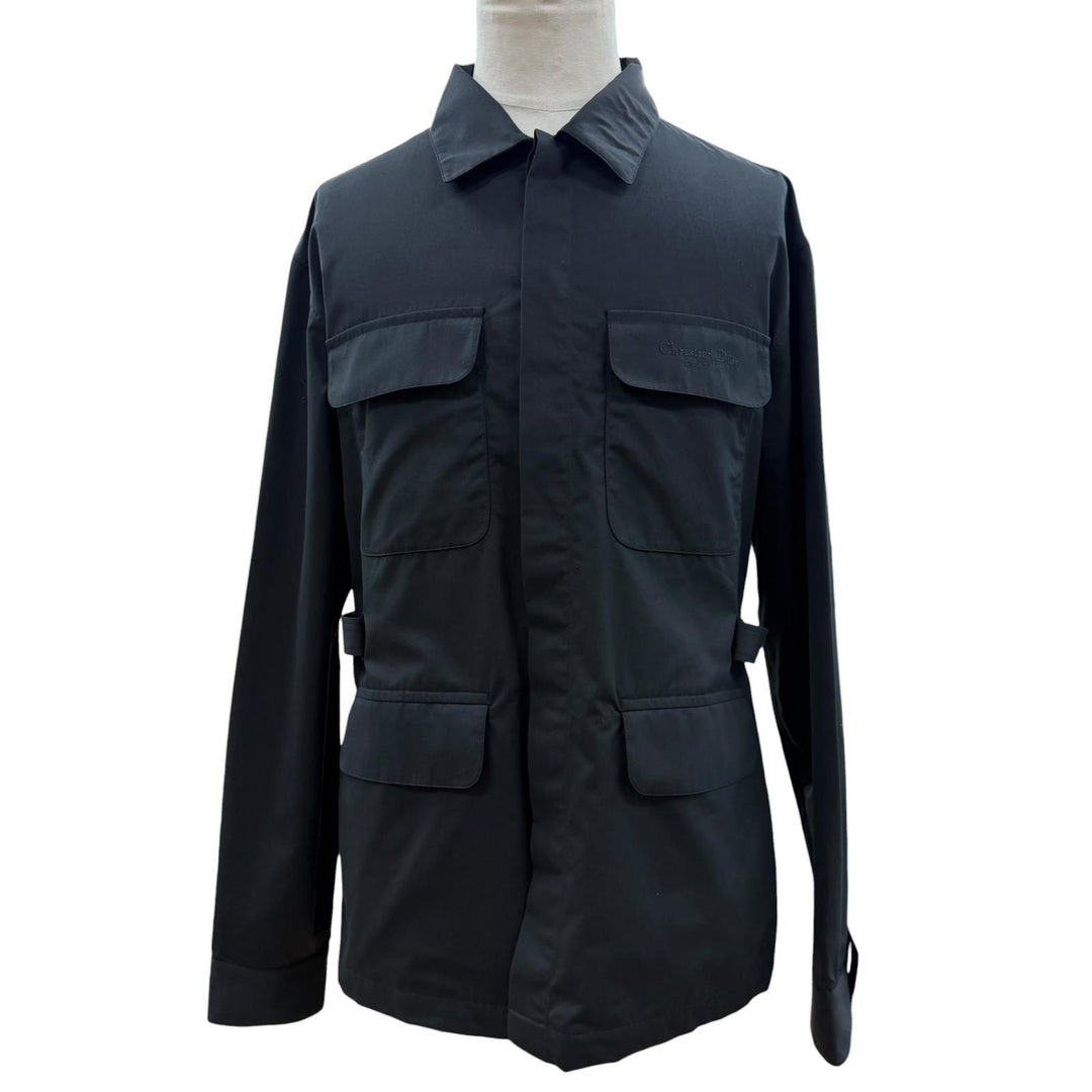 Pristine DIOR Long sleeve shirt Couture embroidered shirt black 40 493C507A6228