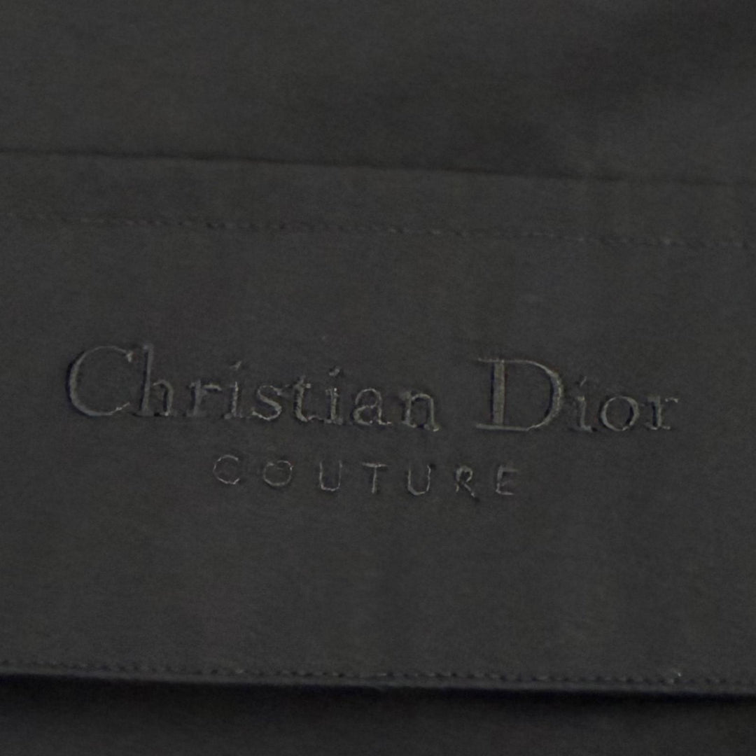 Pristine DIOR Long sleeve shirt Couture embroidered shirt black 40 493C507A6228