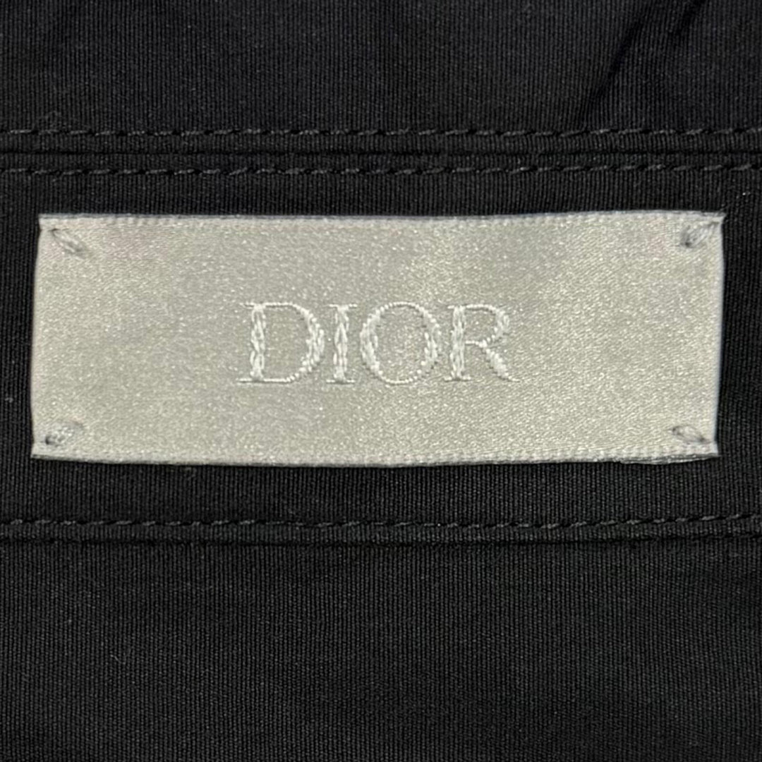 Pristine DIOR Long sleeve shirt Couture embroidered shirt black 40 493C507A6228