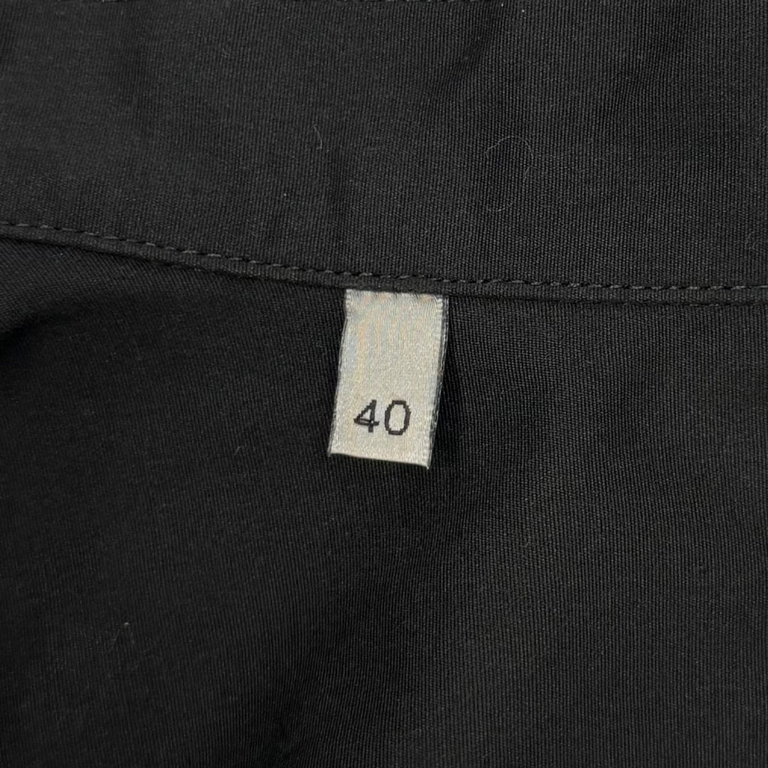 Pristine DIOR Long sleeve shirt Couture embroidered shirt black 40 493C507A6228