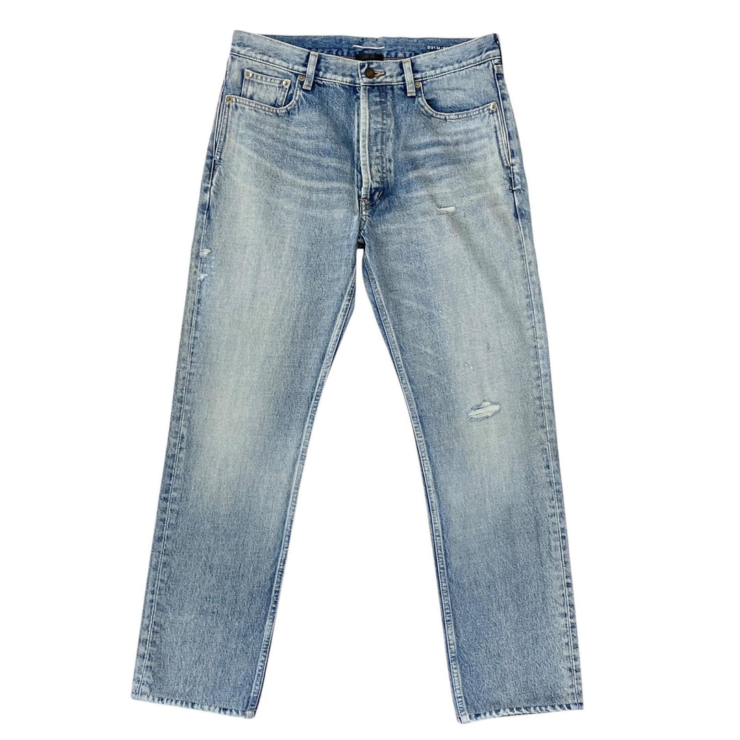Excellent SAINT LAURENT Denim pants damage Indigo cotton mens 30 71003