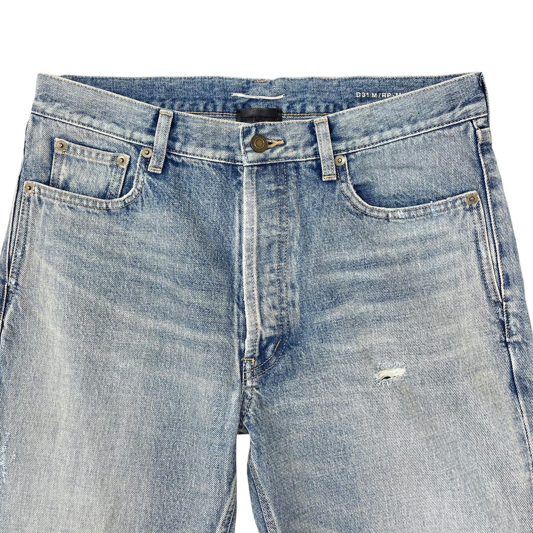 Excellent SAINT LAURENT Denim pants damage Indigo cotton mens 30 71003