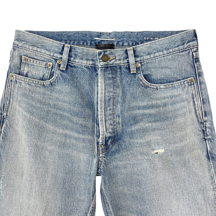 Excellent SAINT LAURENT Denim pants damage Indigo cotton mens 30 71003