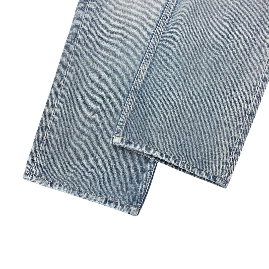 Excellent SAINT LAURENT Denim pants damage Indigo cotton mens 30 71003
