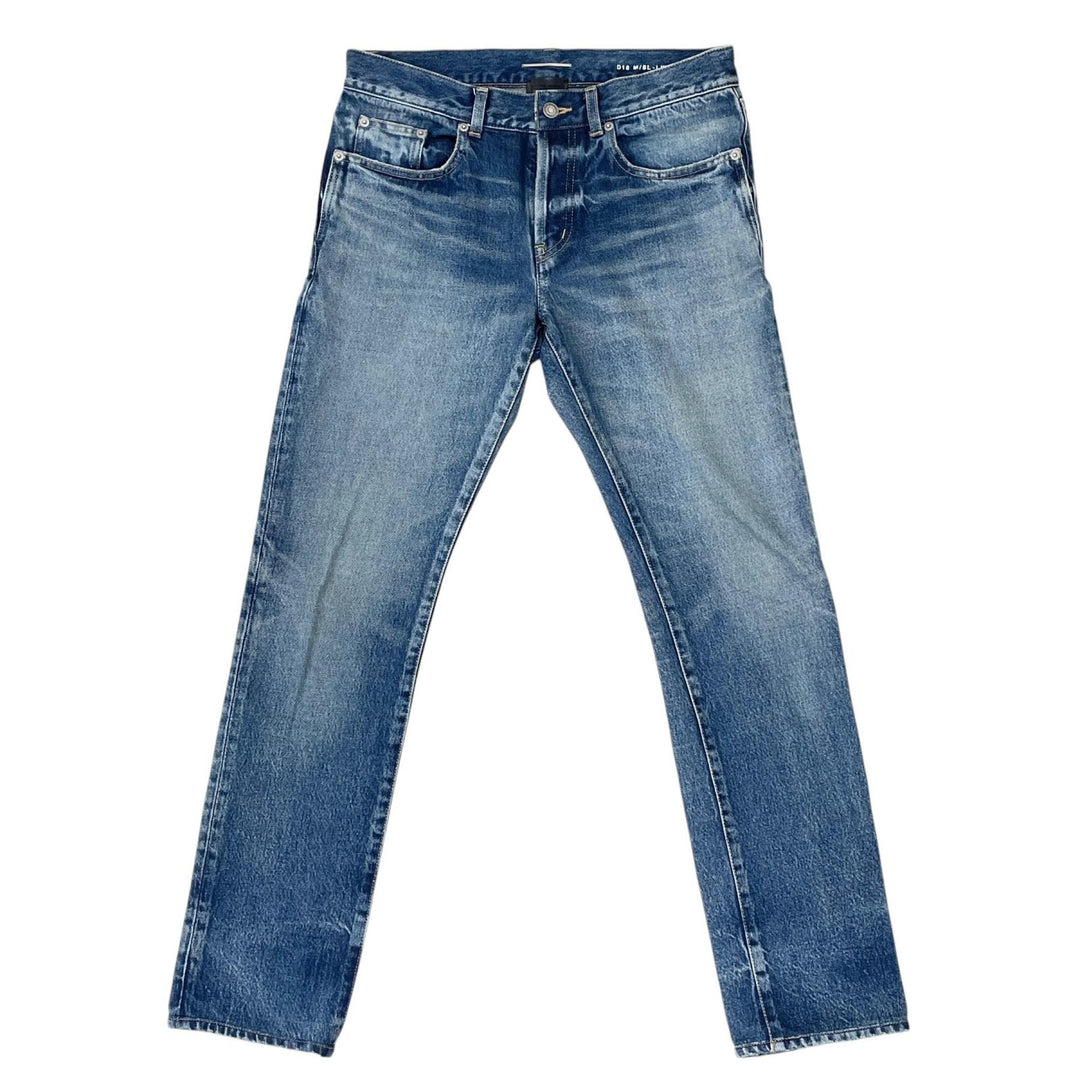 Discounted Great SAINT LAURENT Denim pants Indigo cotton mens 30 597052