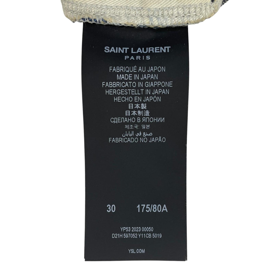 Discounted Great SAINT LAURENT Denim pants Indigo cotton mens 30 597052
