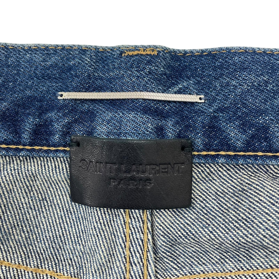 Discounted Great SAINT LAURENT Denim pants Indigo cotton mens 30 597052