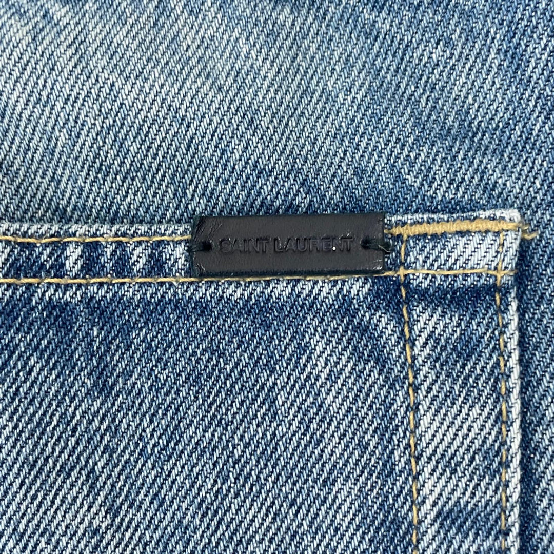 Discounted Great SAINT LAURENT Denim pants Indigo cotton mens 30 597052