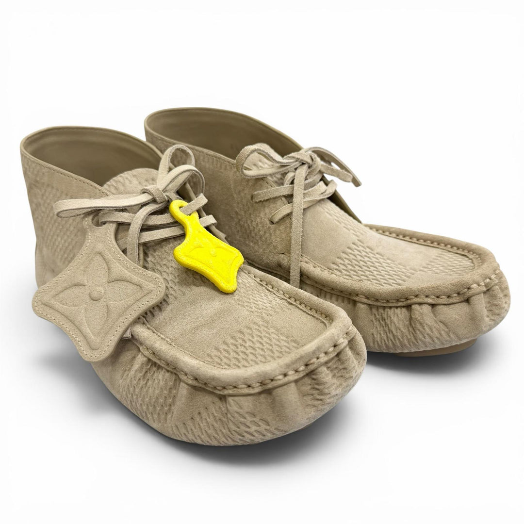 Great LOUIS VUITTON Leather shoes LV Footprint High Derby 6.5
