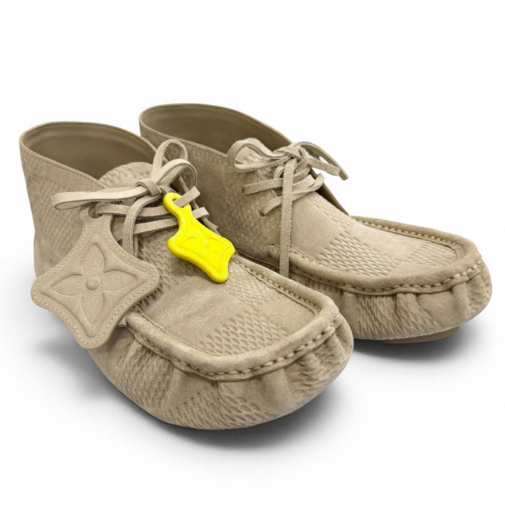 Great LOUIS VUITTON Leather shoes LV Footprint High Derby 6.5