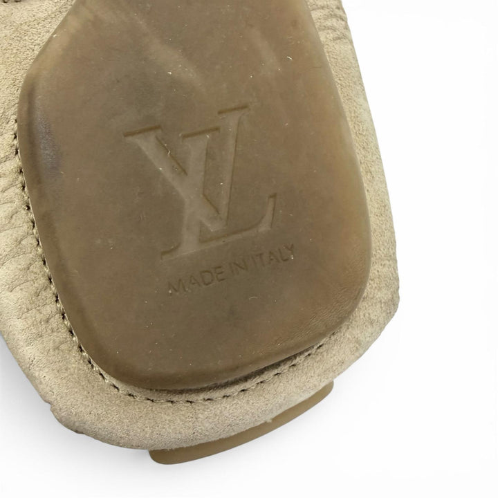 Great LOUIS VUITTON Leather shoes LV Footprint High Derby 6.5