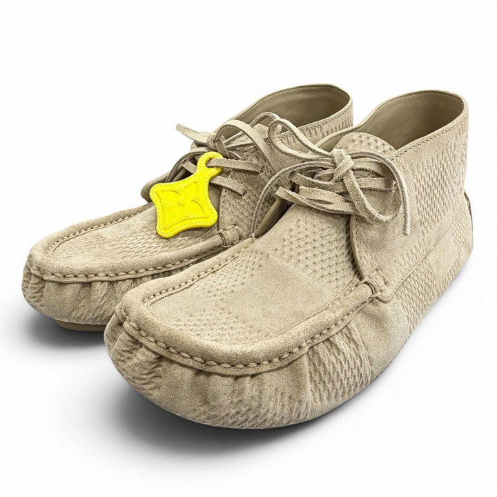 Great LOUIS VUITTON Leather shoes LV Footprint High Derby 6.5