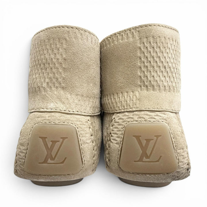Great LOUIS VUITTON Leather shoes LV Footprint High Derby 6.5