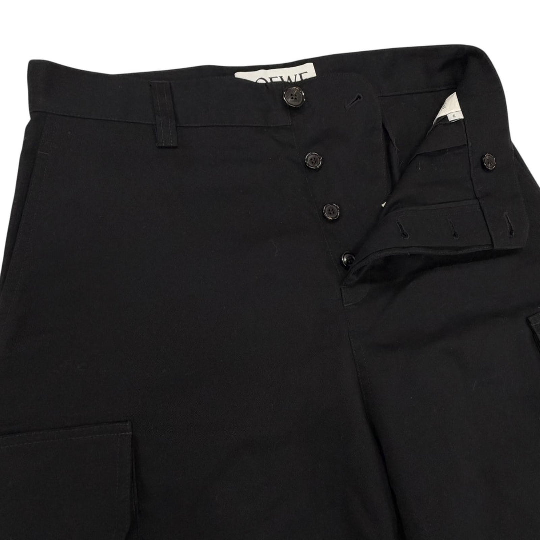 Pristine LOEWE cargo pants CARGO TROUSER black cotton mens 46 H526Y04WFB
