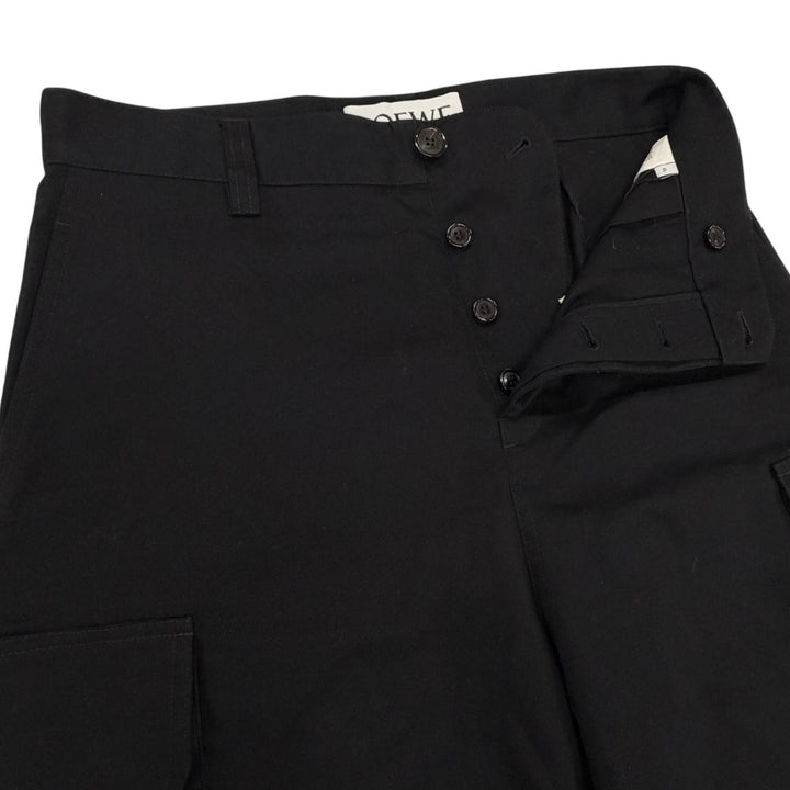 Pristine LOEWE cargo pants CARGO TROUSER black cotton mens 46 H526Y04WFB