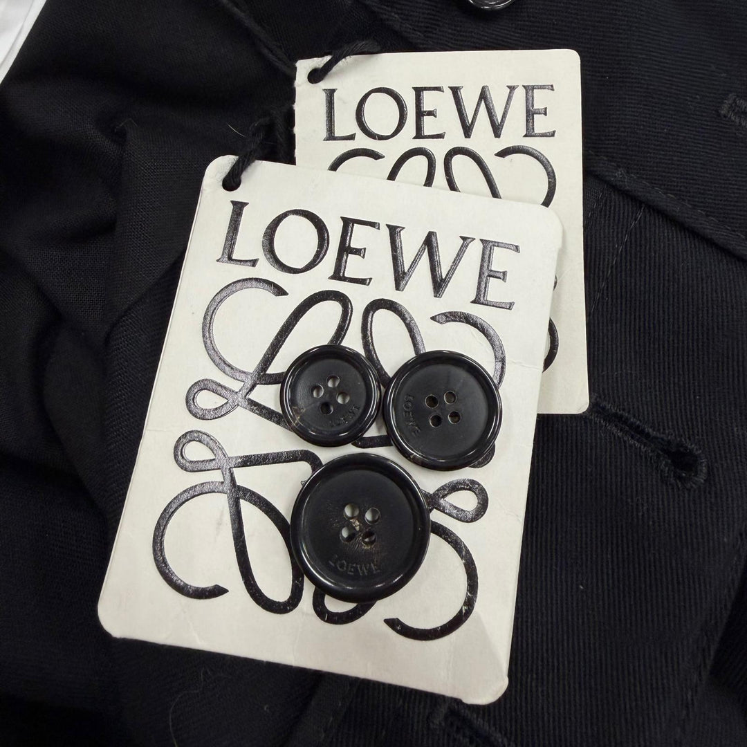 Pristine LOEWE cargo pants CARGO TROUSER black cotton mens 46 H526Y04WFB