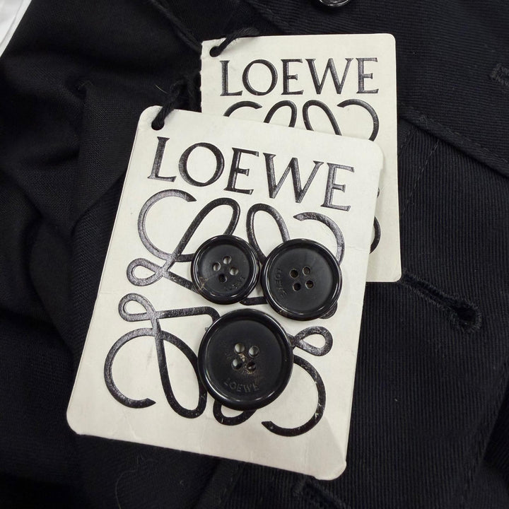 Pristine LOEWE cargo pants CARGO TROUSER black cotton mens 46 H526Y04WFB