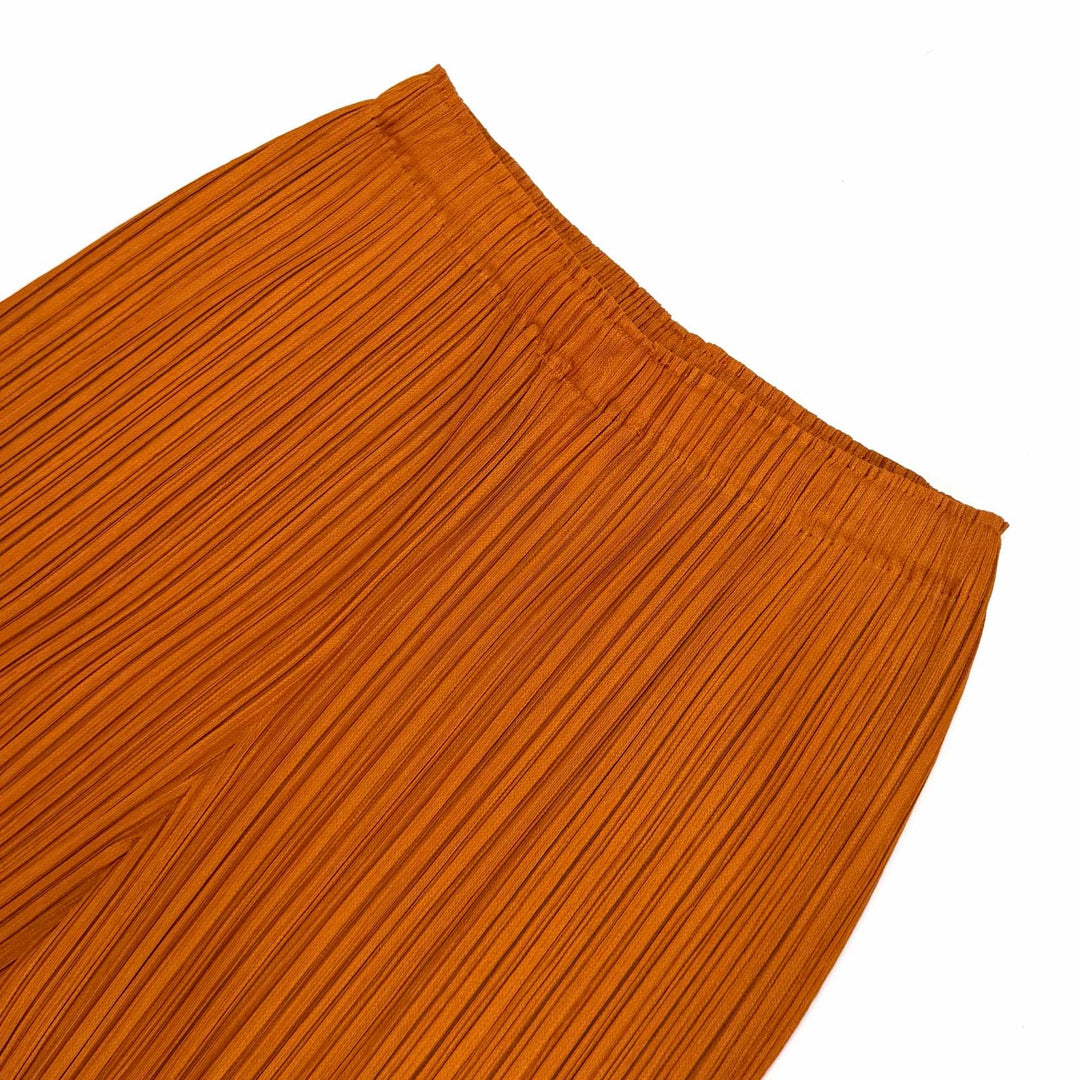 Excellent PLEATS PLEASE Pants THICKER BOTTOMS 2 Orange polyester 3 PP51JF383