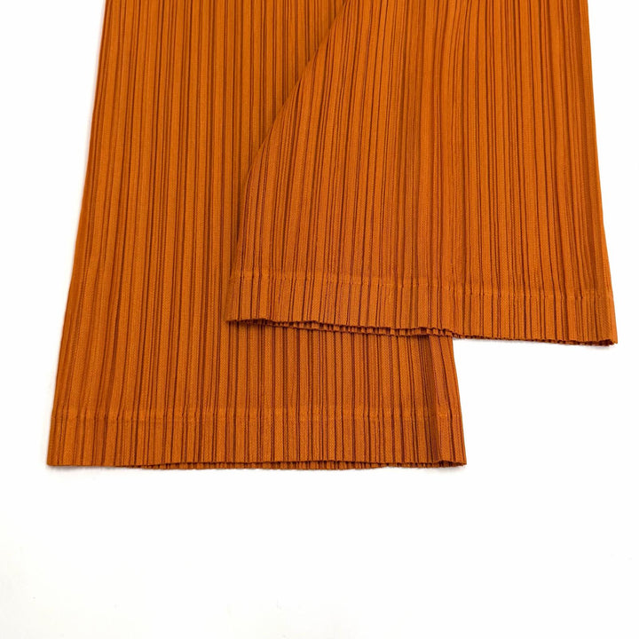 Excellent PLEATS PLEASE Pants THICKER BOTTOMS 2 Orange polyester 3 PP51JF383