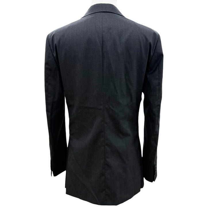 Excellent HERMES tailored jacket Double breasted Dark gray wool mens 48