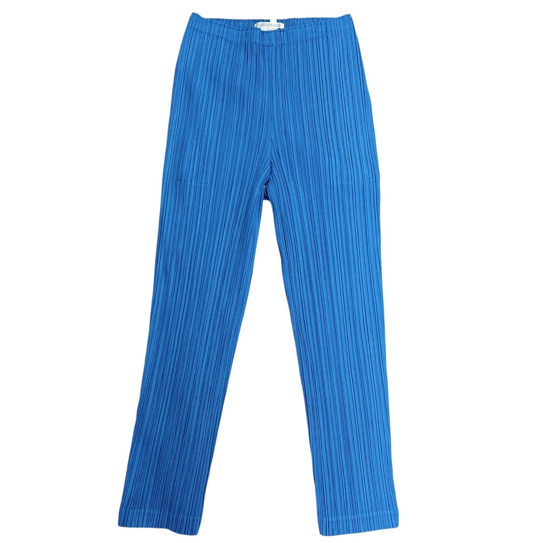 Excellent PLEATS PLEASE Pants Light blue polyester Women 3 PP81-JF43