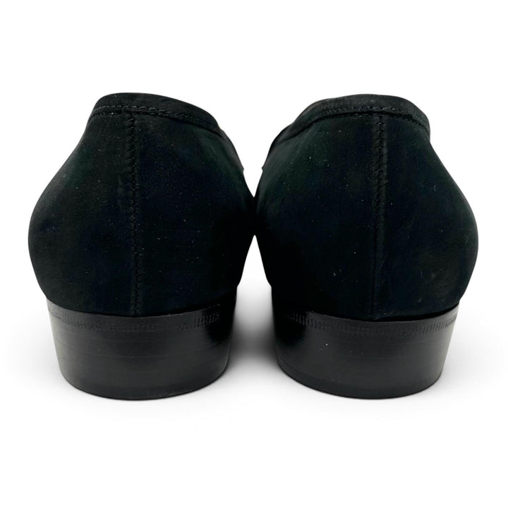 Pristine Salvatore Ferragamo pumps BABS Double Gancini Dark navy Suede leather
