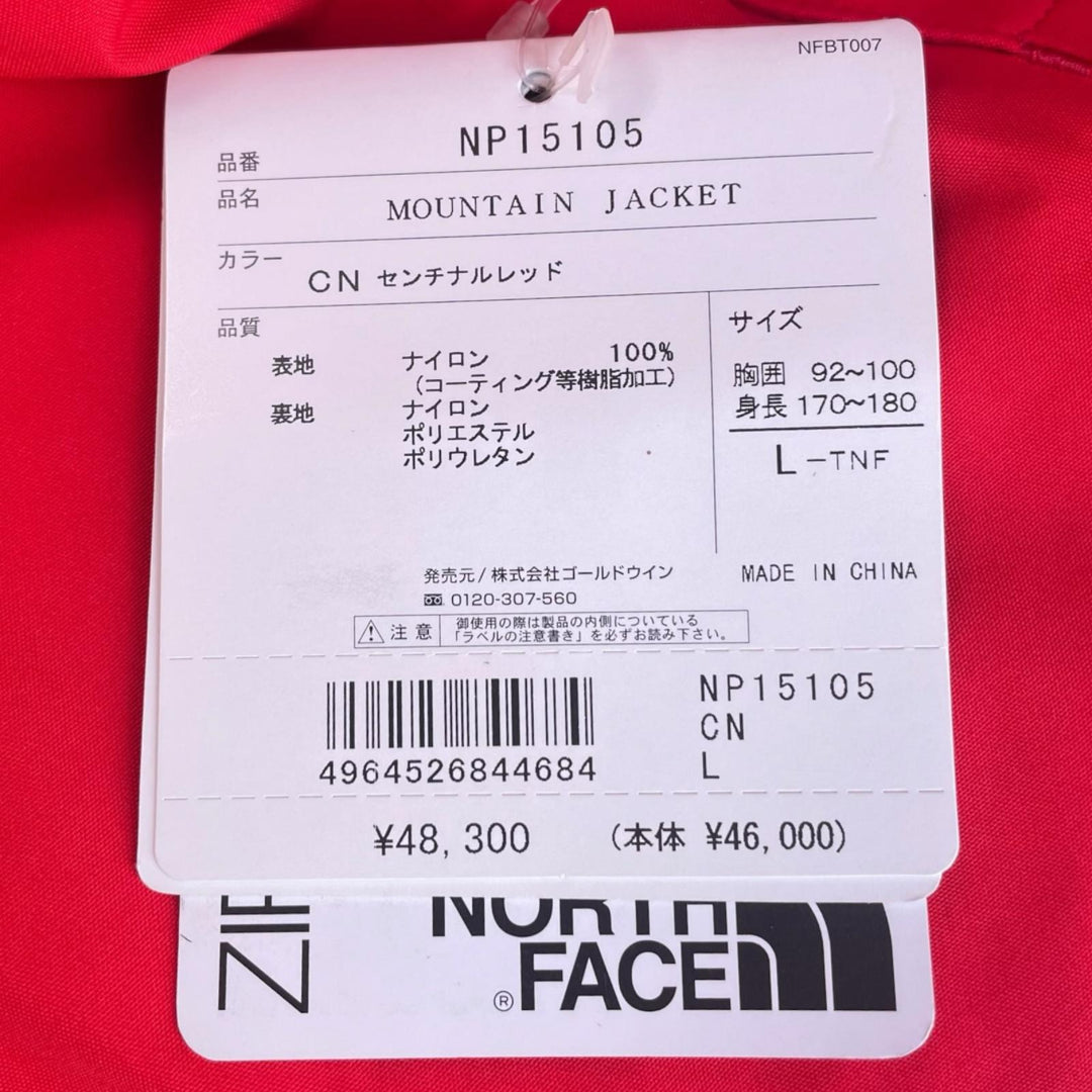 Pristine THE NORTH FACE Mountain Jacket Logo embroidery GORE-TEX L NP15105