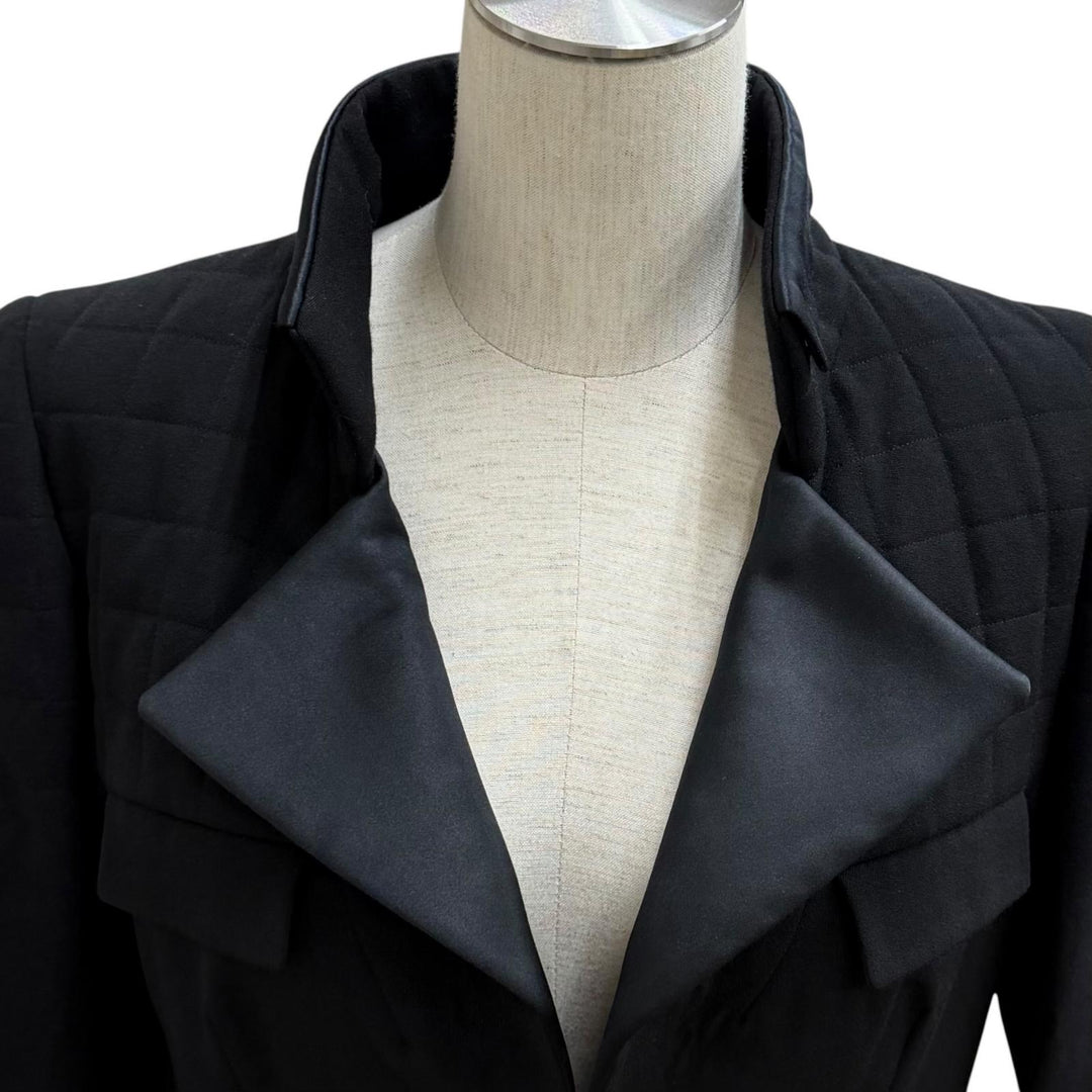 Very Good CHANEL Jacket black wool Women 36 06A P28958