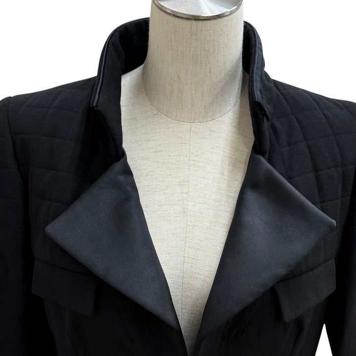 Very Good CHANEL Jacket black wool Women 36 06A P28958