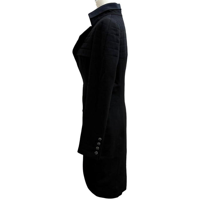 Very Good CHANEL Jacket black wool Women 36 06A P28958